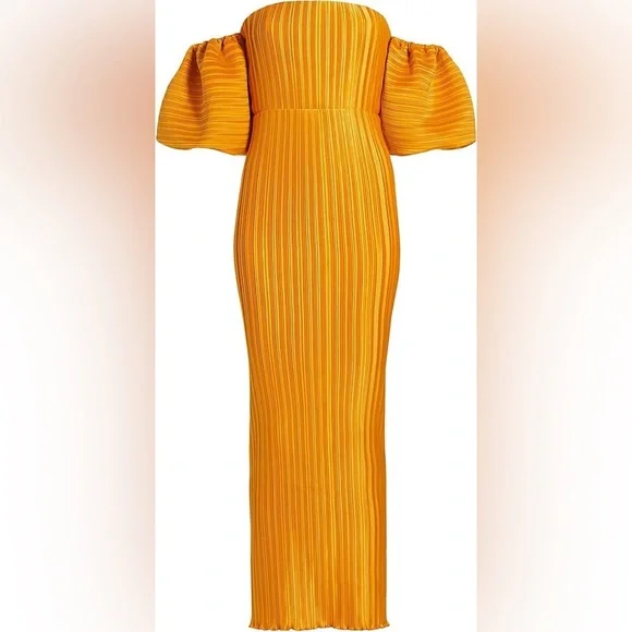 $475 L'Idée Women's Les Éléments Sirene Gown - Amber size 4